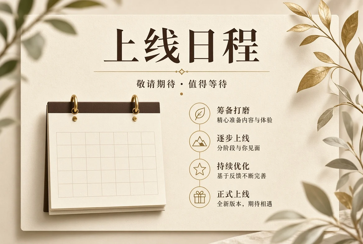 上线日程栏目配图
